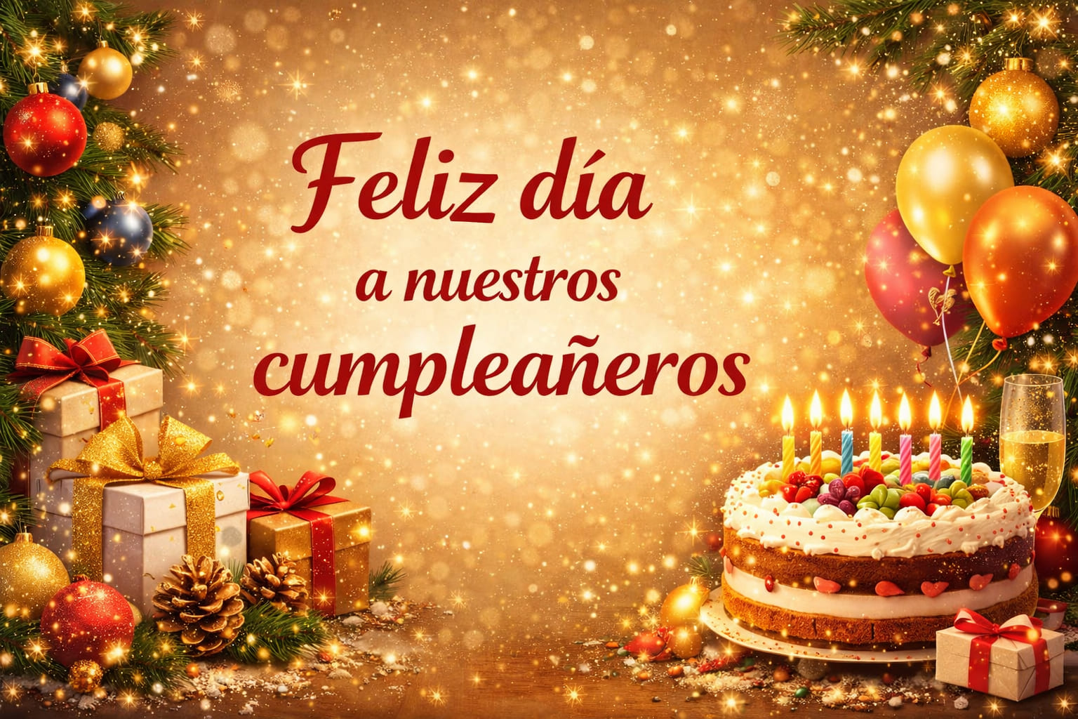 ¡Un cordial y afectuoso saludo para todos los cumpleañeros del mes de diciembre de 2025!